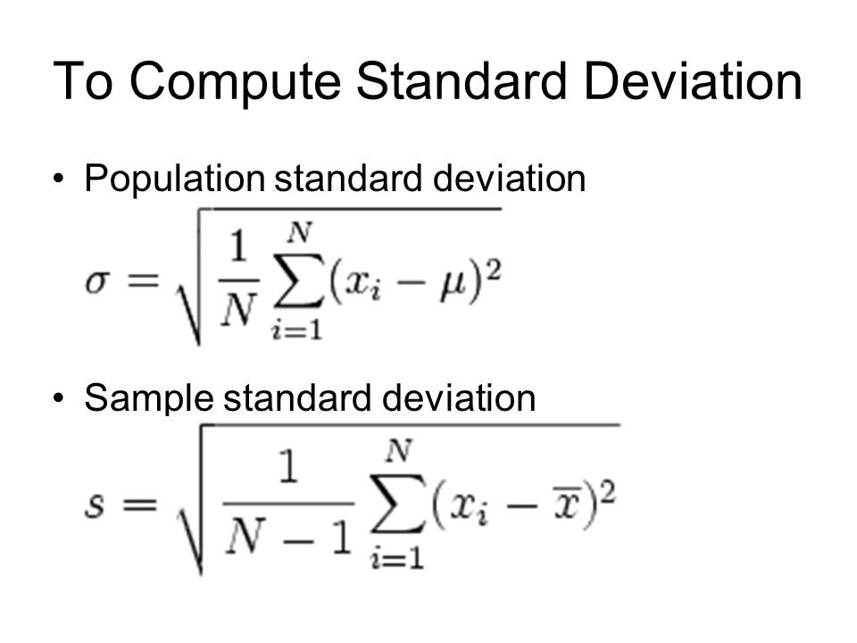 what is the standard deviation of the sample means called
