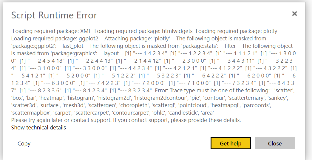 scatterpolar not supported in online PowerBI version
